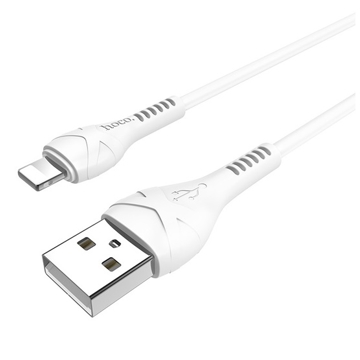 USB კაბელი Hoco X37 Cool Lightning Cable 1m White 