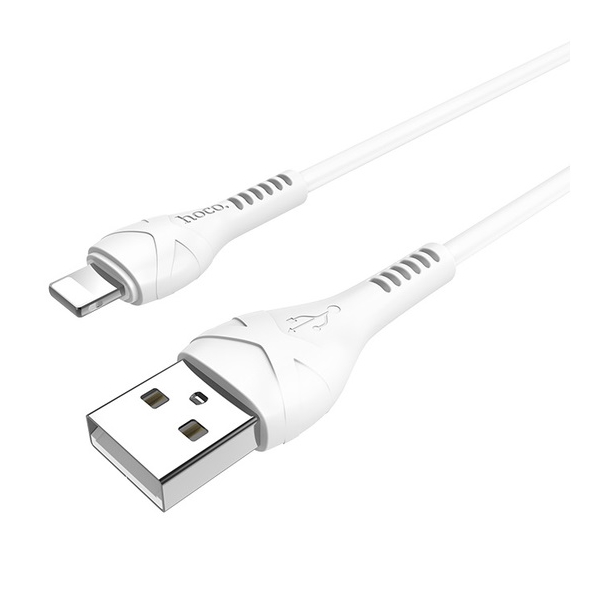 USB კაბელი Hoco X37 Cool Lightning Cable 1m White 