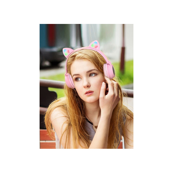 ყურსასმენი HOCO W27 CAT EAR WIRELESS HEADPHONES