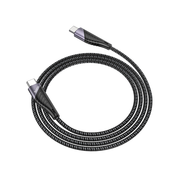 USB კაბელი Hoco U95 Freeway PD charging data cable 60W for Type-C to Type-C Black