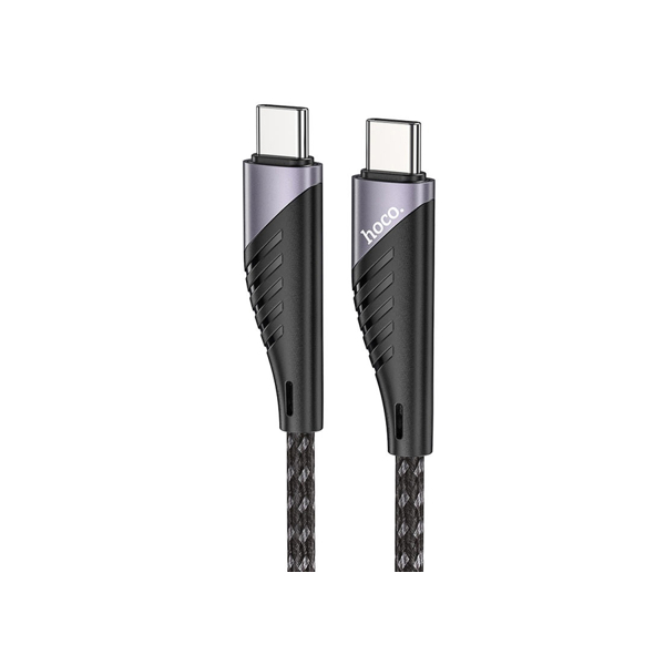 USB კაბელი Hoco U95 Freeway PD charging data cable 60W for Type-C to Type-C Black