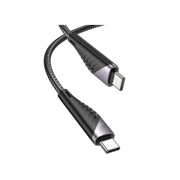 USB კაბელი Hoco U95 Freeway PD charging data cable 60W for Type-C to Type-C Black