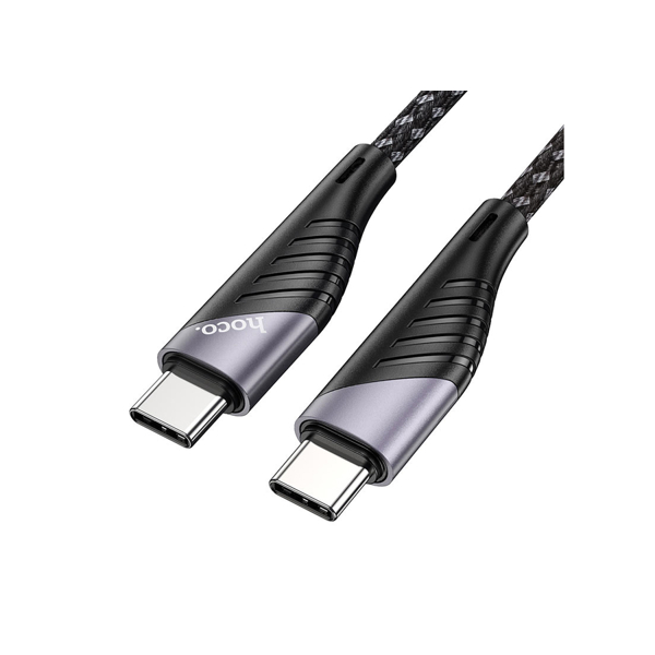 USB კაბელი Hoco U95 Freeway PD charging data cable 60W for Type-C to Type-C Black