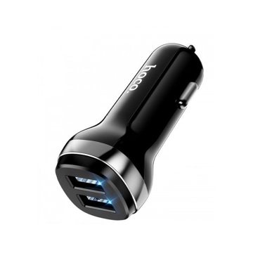 მანქანის დამტენი Hoco Z40 USB Car Charger Black