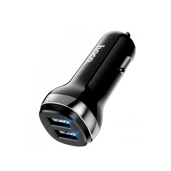 მანქანის დამტენი Hoco Z40 USB Car Charger Black