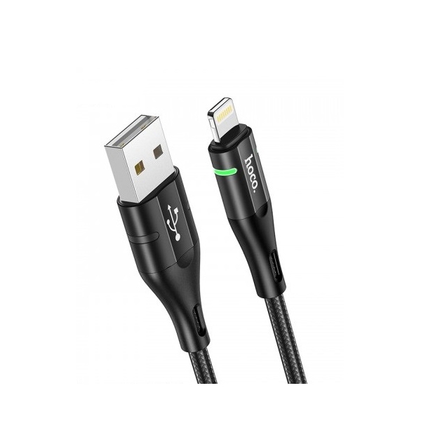 USB კაბელი Hoco U93 USB to Lightning, 1.2m Cable Black