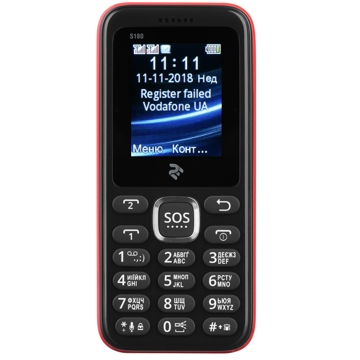 მობილური ტელეფონი 2E Mobile phone S180 Dual SIM Red