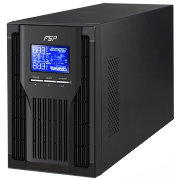 უწყვეტი კვების წყარო FSP CH-1101TS On-Line, 1000VA, Tower, Schuko Black