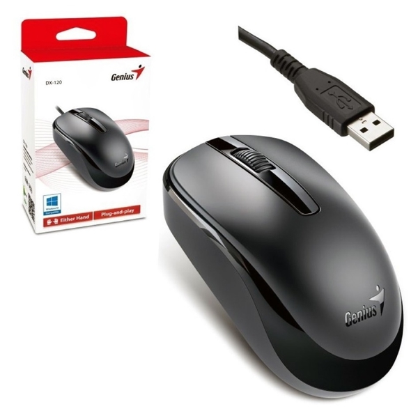 მაუსი Genius DX-120, Wired, USB, Mouse, Black