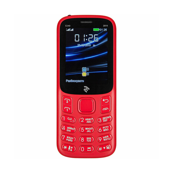 მობილური ტელეფონი 2E E240 2019 DualSim Red