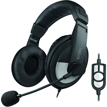 ყურსასმენი Logilink HS0019 Over-ear headphones Black