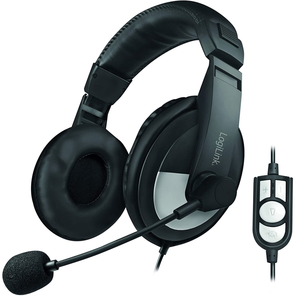 ყურსასმენი Logilink HS0019 Over-ear headphones Black