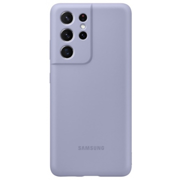 მობილურის ქეისი Samsung Galaxy S21 Ultra Silicone Cover Purple (EF-PG998TVEGRU)