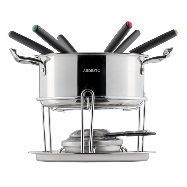 ფონდიუს აპარატის ნაკრები ARDESTO Fondue set, stainless steel, 10 items