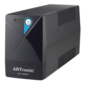 უწყვეტი კვების წყარო ARTronic 8697417526135 ART-2000VA, 2000VA, USB, RJ-45, Black