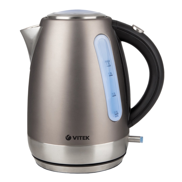 ელექტრო ჩაიდანი VITEK VT-7025 ST Round Disk Stainless Steel