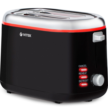 ტოსტერები VITEK VT-7163 Toaster 850 W Black