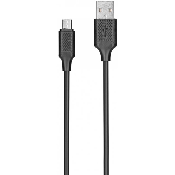 მობილურის სადენი KITs USB 2.0 to Micro USB cable 2A black 1m - KITS-W-002