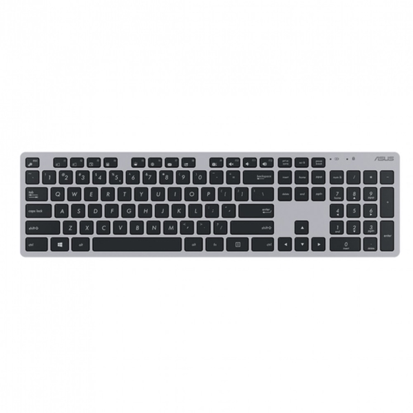 კლავიატურა+მაუსი Asus W5000, Wireless, Keyboard And Mouse, gray