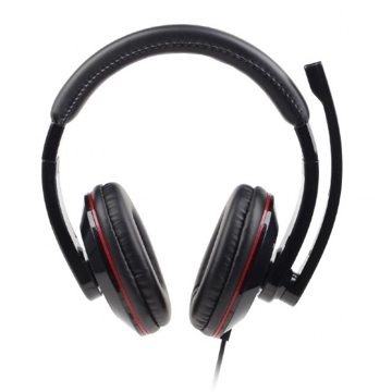 ყურსასმენები Gembird MHS-U-001, USB stereo headset, glossy black