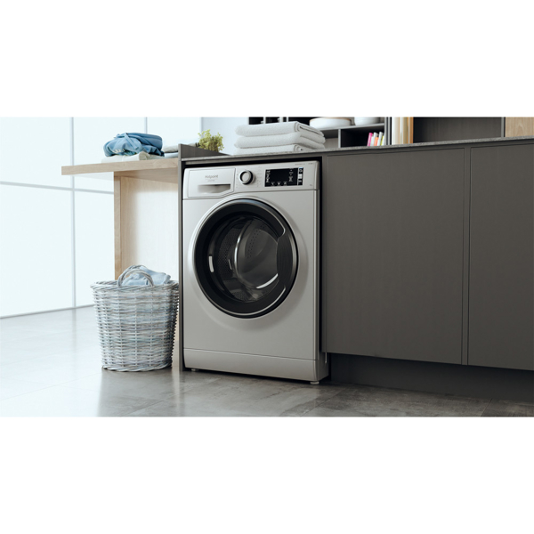 სარეცხი მანქნა Hotpoint-Ariston NLCD 945 SS A EU 9Kg, 1351 Rpm, B Silver