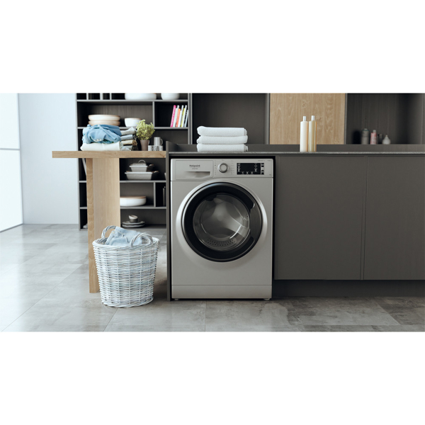 სარეცხი მანქნა Hotpoint-Ariston NLCD 945 SS A EU 9Kg, 1351 Rpm, B Silver