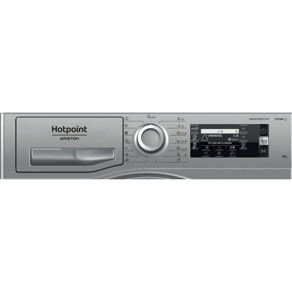 სარეცხი მანქნა Hotpoint-Ariston NLCD 945 SS A EU 9Kg, 1351 Rpm, B Silver