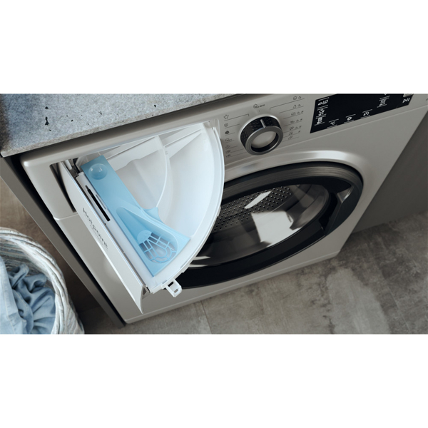 სარეცხი მანქნა Hotpoint-Ariston NLCD 945 SS A EU 9Kg, 1351 Rpm, B Silver