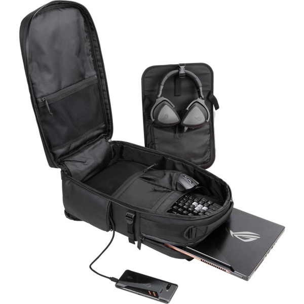 ნოუთბუქის ჩანთა Asus ROG Ranger BP3703 17.3'' Core Backpack Black