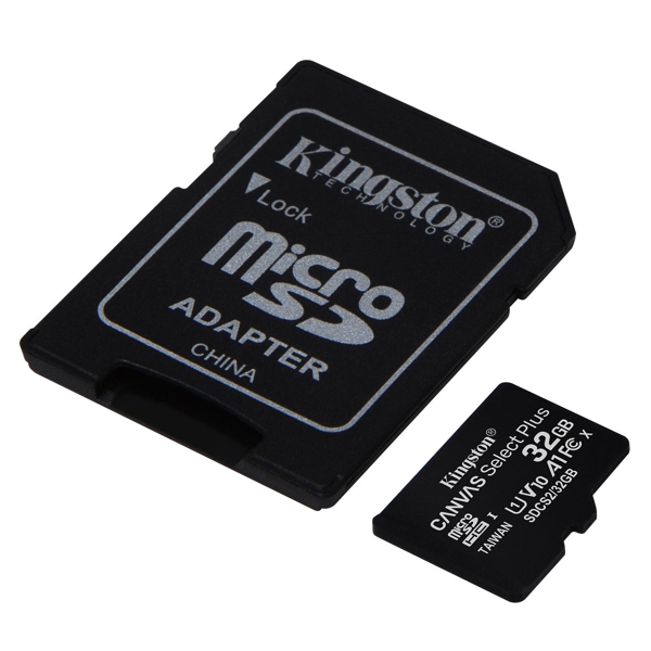 მეხსიერების ბარათი Kingston SDCS2/32GB, 32GB, MicroSDHC, C10, UHS-I, Black