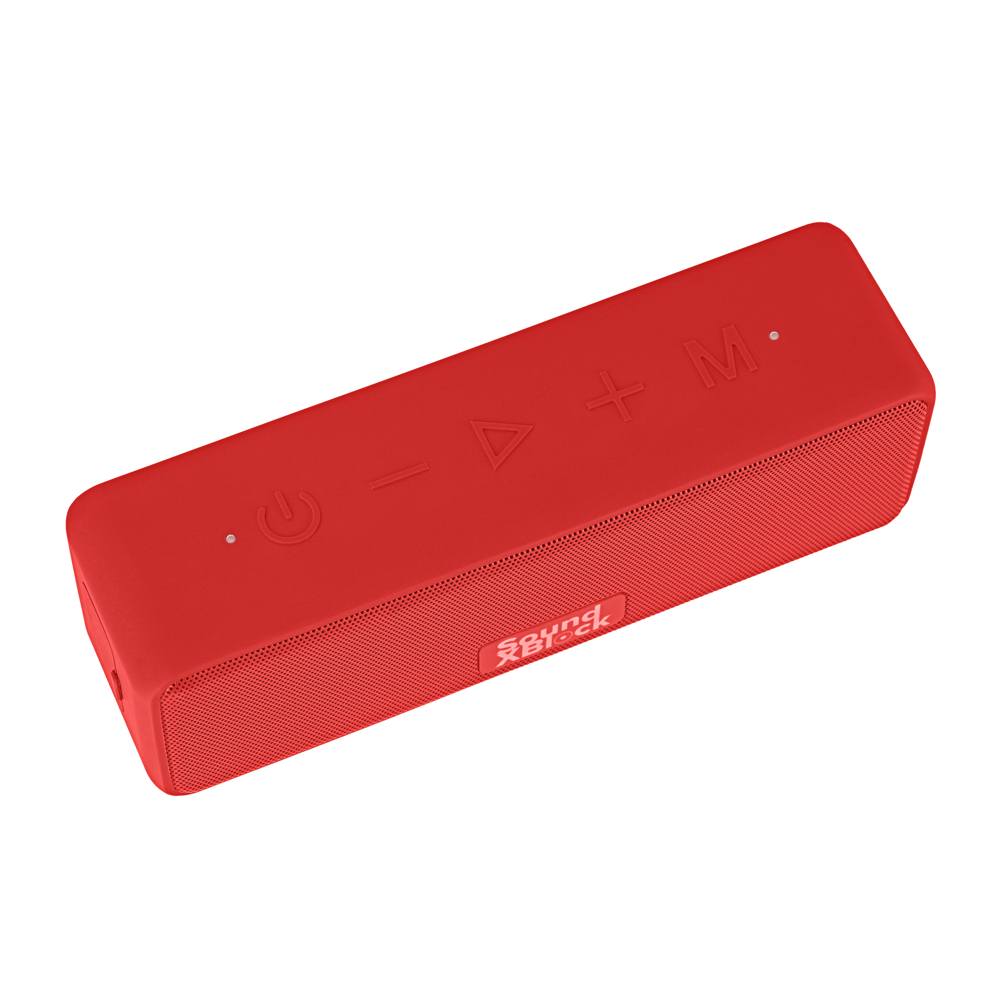 პორტატული დინამიკი 2E SOUNDXBLOCK TWS MP3 WIRELESS WATERPROOF Red 2E-BSSXBWRD