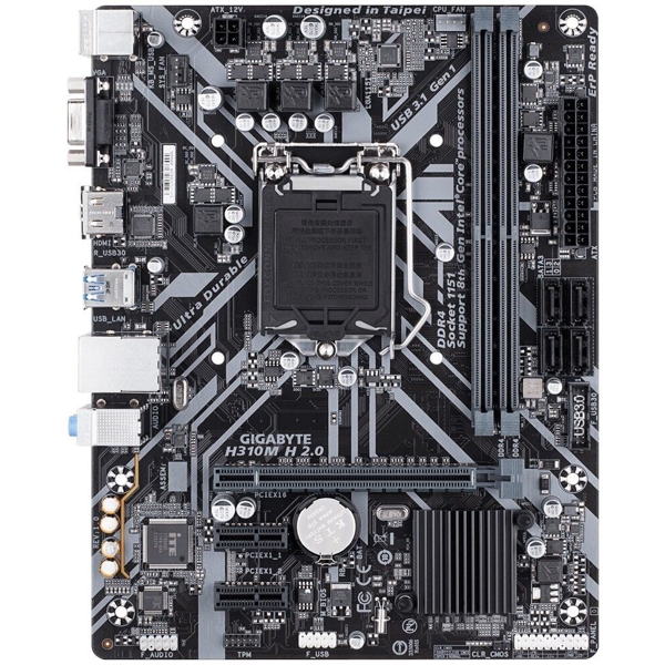 დედა დაფა GIGABYTE H310M_H_2.0 s1151 H310 2xDDR4 HDMI-VGA mATX motherboard