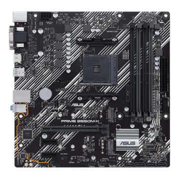 დედა დაფა AMD B550 Ryzen AM4 micro ATX motherboard with dual M.2 PCIe 4.0, 1 Gb Ethernet, HDMI/D-Sub/DVI, SATA 6 Gbps, USB 3.2 Gen 2 Type-A