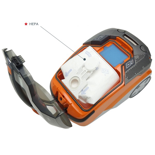 მტვერსასრუტი Thomas Pet & Family With Bag 1700 W White/Orange