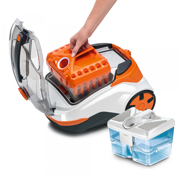 მტვერსასრუტი Thomas DryBOX+AquaBOX Cat & Dog With Container, 1700 W White/Orange