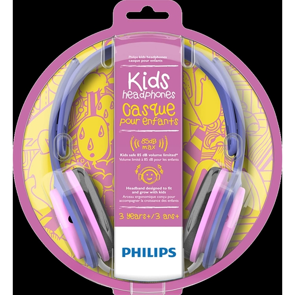 ყურსასმენი Philips SHK2000PK / 00 Children's headphones Pink