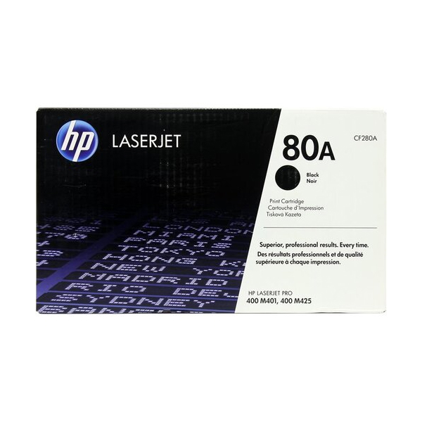 კარტრიჯი HP 80A Black Original LaserJet Toner Cartridge CF280A