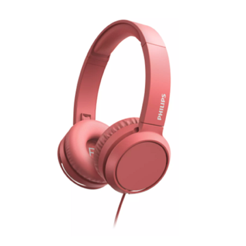 ყურსასმენი Philips TAH4105RD/00 On-ear headphones Pink