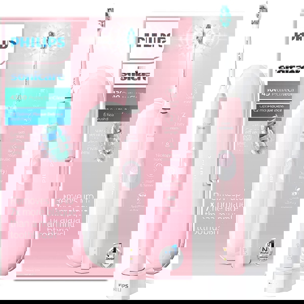 კბილის ჯაგრისი Philips HX6806/04 Electric Toothbrush 62000 pulse-minute Pink/White