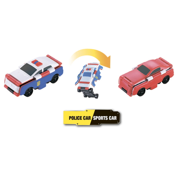 TransRacers EU463875-04 Police car & Sports Car