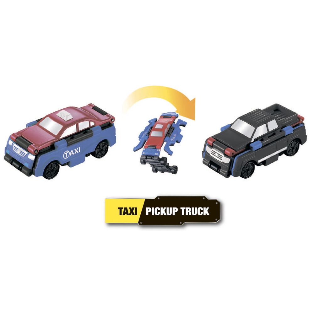 სათამაშო მანქანა TransRacers EU463875-09 Taxi & Pickup truck