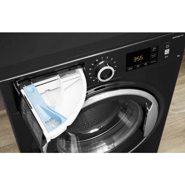 სარეცხი მანქანა Hotpoint-Ariston NLCD 945 BS A EU N Free-Standing 9 kg 1400 Rpm, A+++ Black