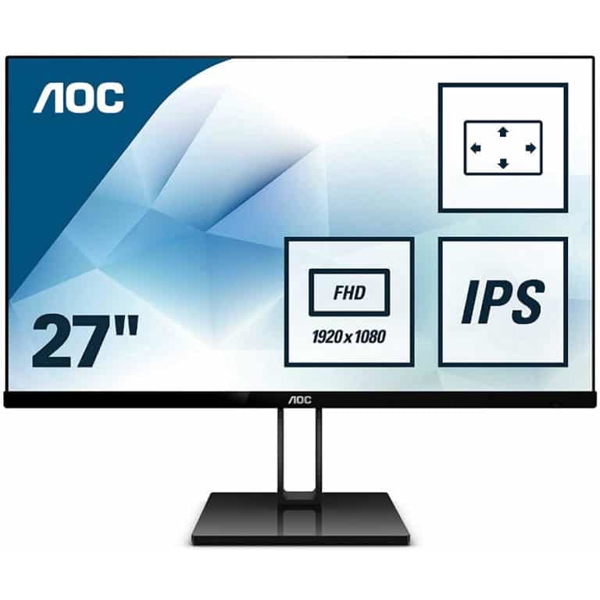 მონიტორი AOC 27V2Q/01 27" FHD IPS 5ms HDMI, DisplayPort Black