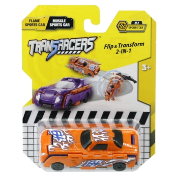 TransRacers EU463875B-01 2-in-1 Flip Vehicle- Sports Car