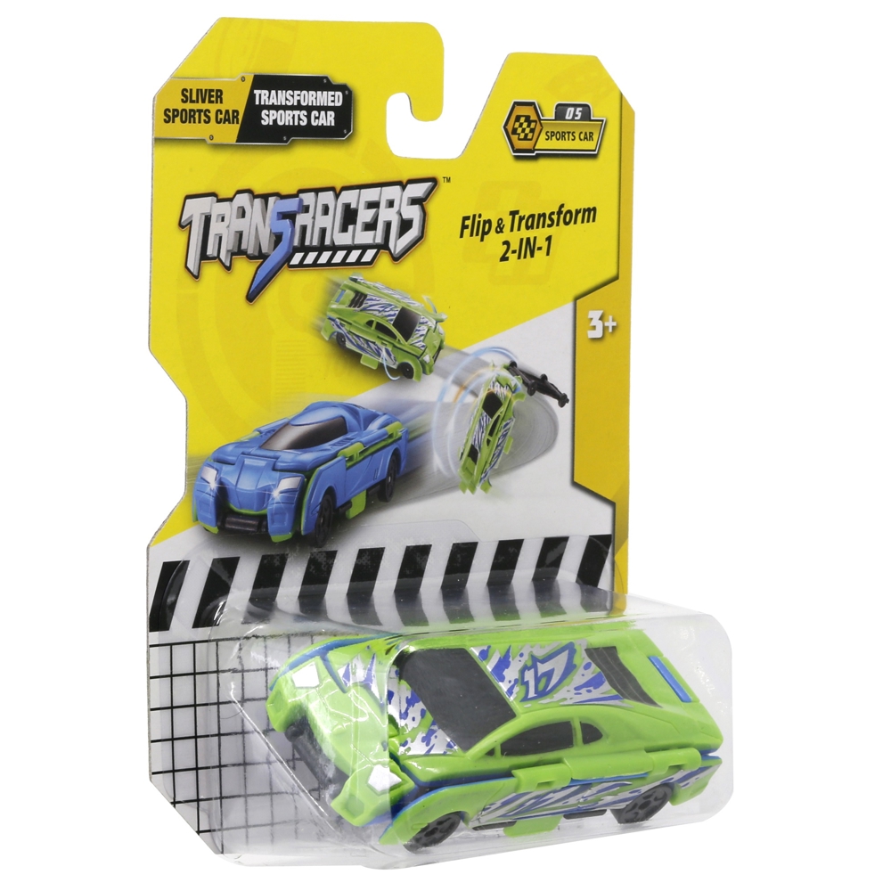 TransRacers EU463875B-05 2-in-1 Flip Vehicle - Sports Transformed Car