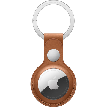 აირთაგის ქეისი Apple AirTag Leather Key Ring Saddle Brown (AirTag NOT Included)