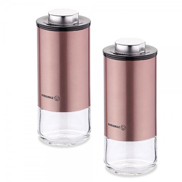 Korkmaz A5521-2 Salt&Pepper Set Rosegold