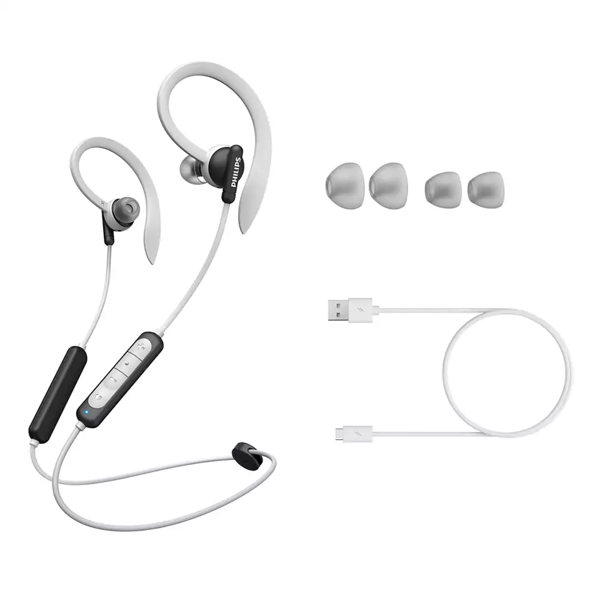 ყურსასმენი Philips TAA4205BK/00 Headphones In-ear IPX5 Wireless Mic White