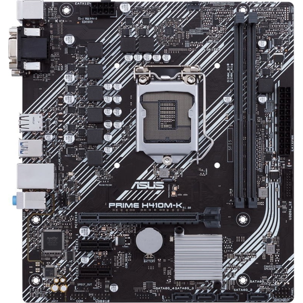 დედა დაფა ASUS PRIME_H410M-K s1200 H410 2xDDR4 M.2 DVI-VGA mATX