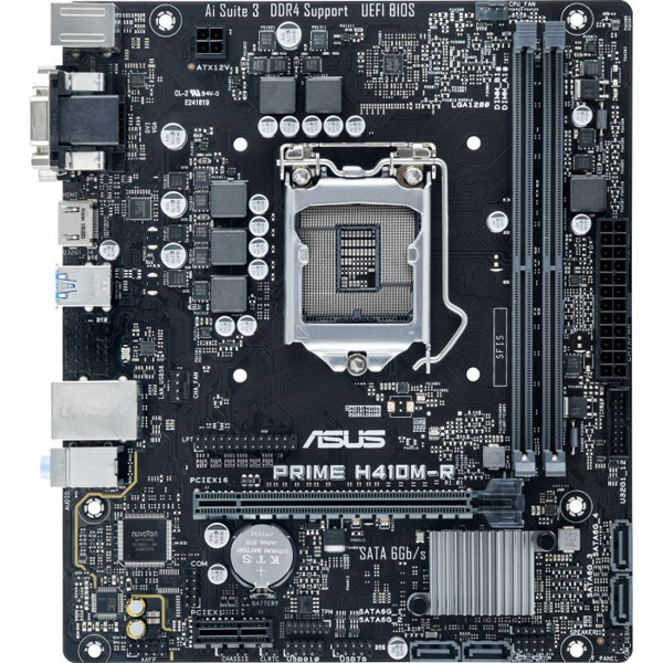 დედა დაფა ASUS PRIME_H410M-R-SI s1200 H410 2xDDR4 HDMI-DVI-VGA mATX